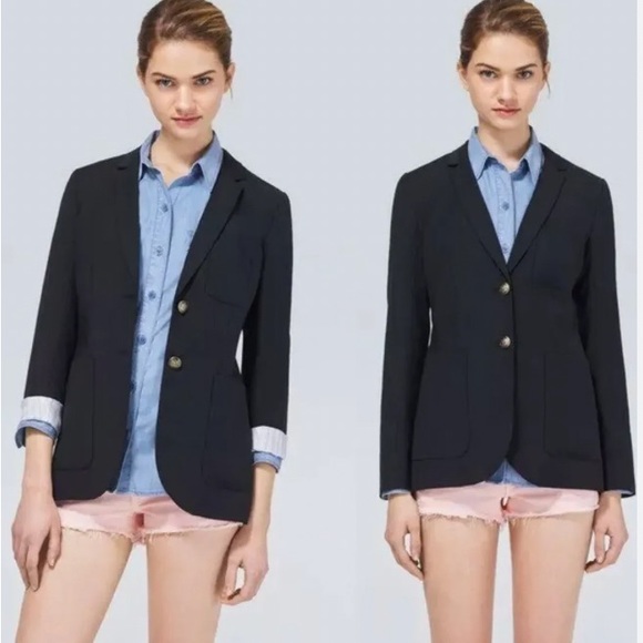 Women's Aritzia Talula Exeter Boyfriend Wool Blend Blazer in Black Size 2 - Picture 5 of 13